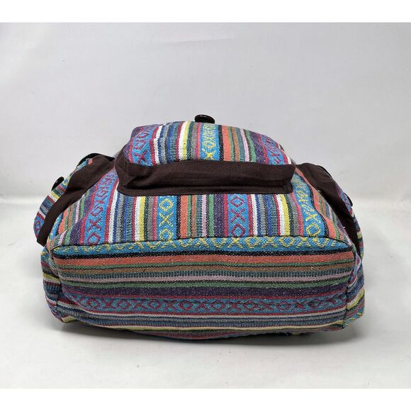 Multi Color Large Backpack Multi pockets Overnight bag - Picture 3 of 5